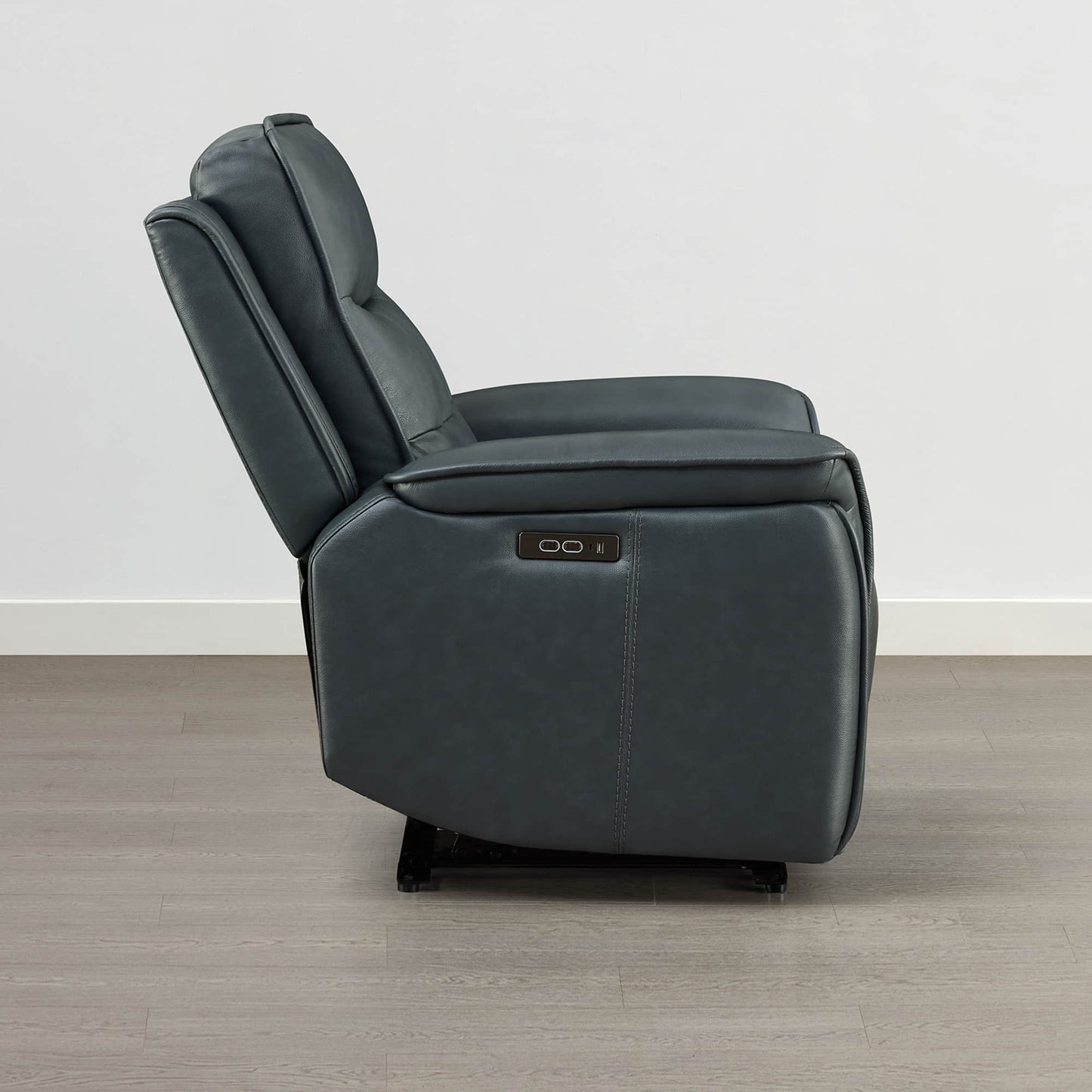 Leather Zero Gravity Recliner with Adjustable Power Headrest