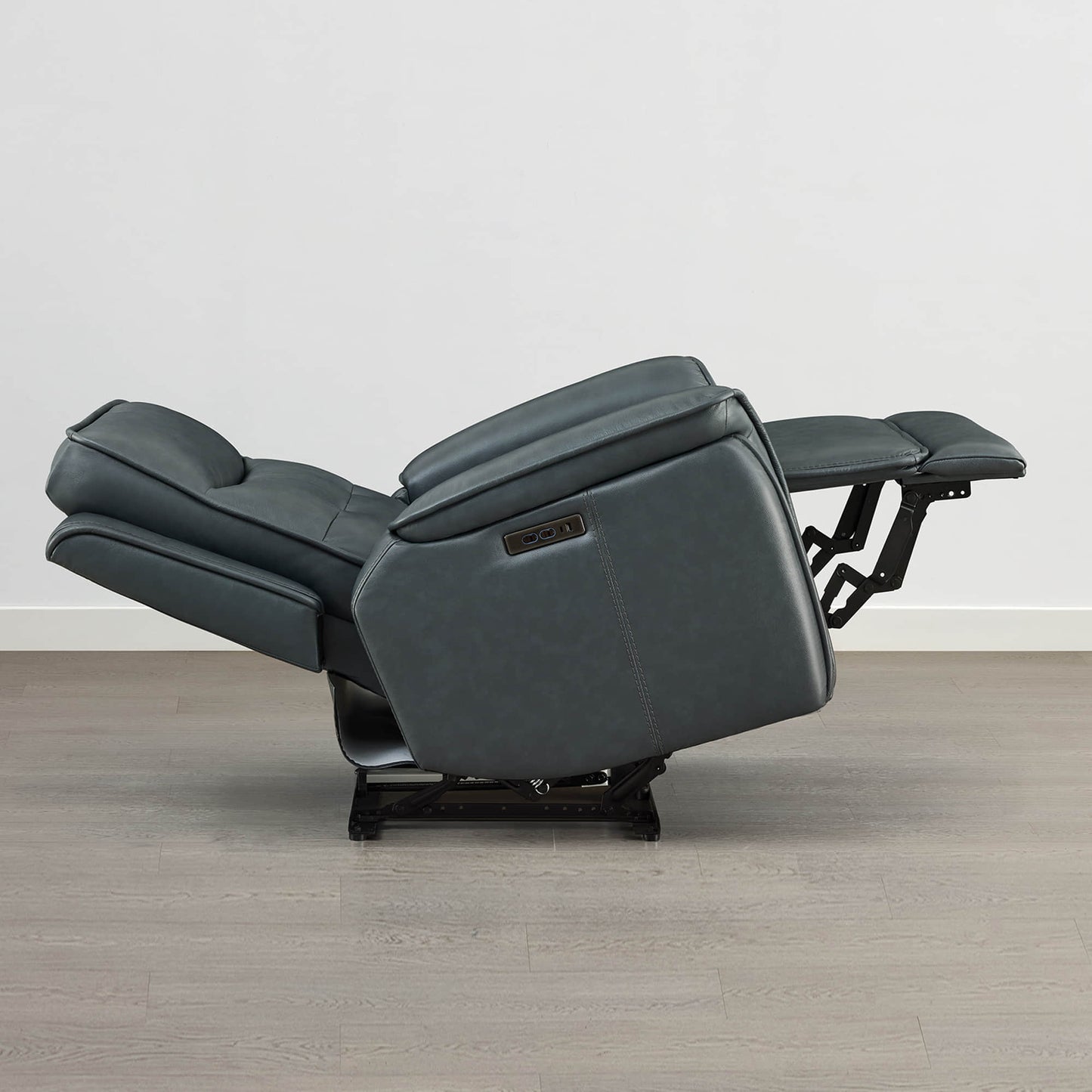 Leather Zero Gravity Recliner with Adjustable Power Headrest