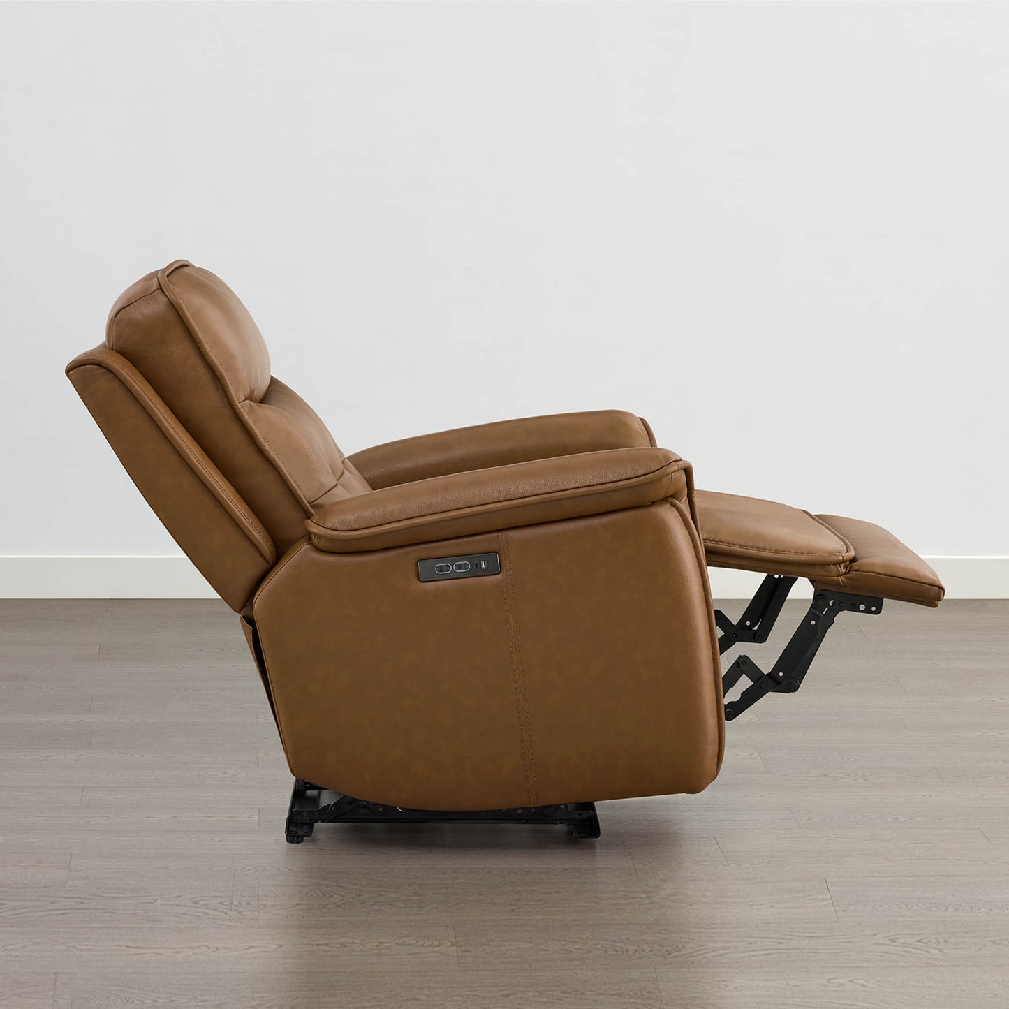 Leather Zero Gravity Recliner with Adjustable Power Headrest