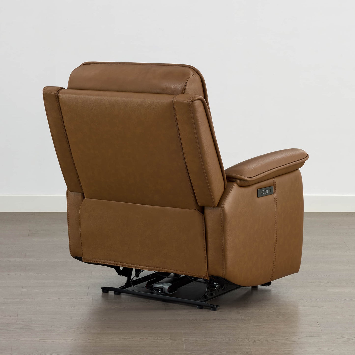 Leather Zero Gravity Recliner with Adjustable Power Headrest