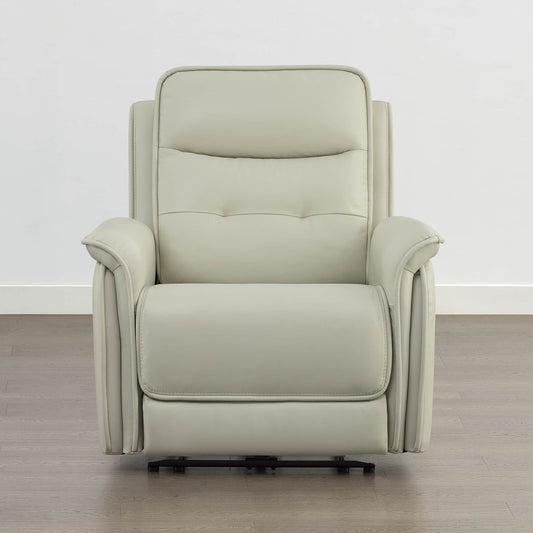 Leather Zero Gravity Recliner with Adjustable Power Headrest