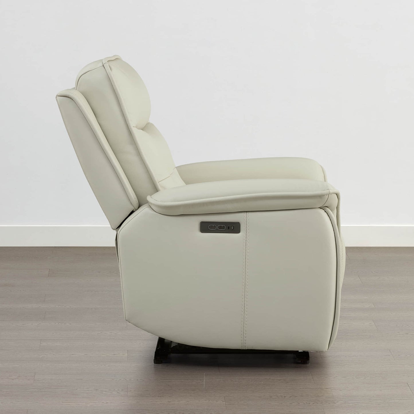 Leather Zero Gravity Recliner with Adjustable Power Headrest