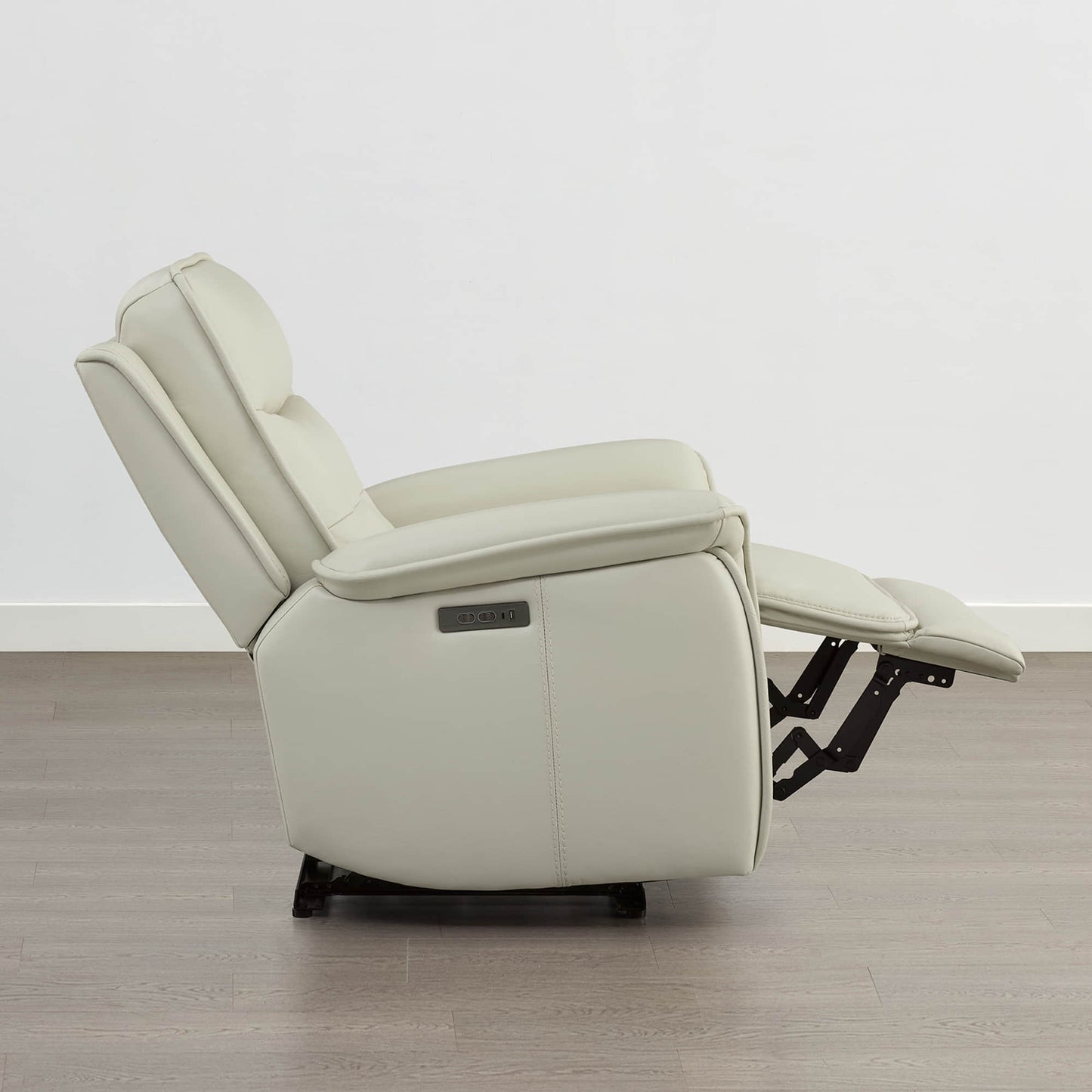 Leather Zero Gravity Recliner with Adjustable Power Headrest