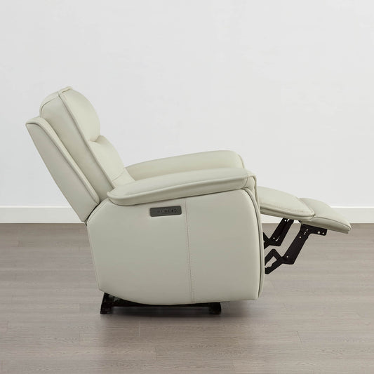 Leather Zero Gravity Recliner with Adjustable Power Headrest