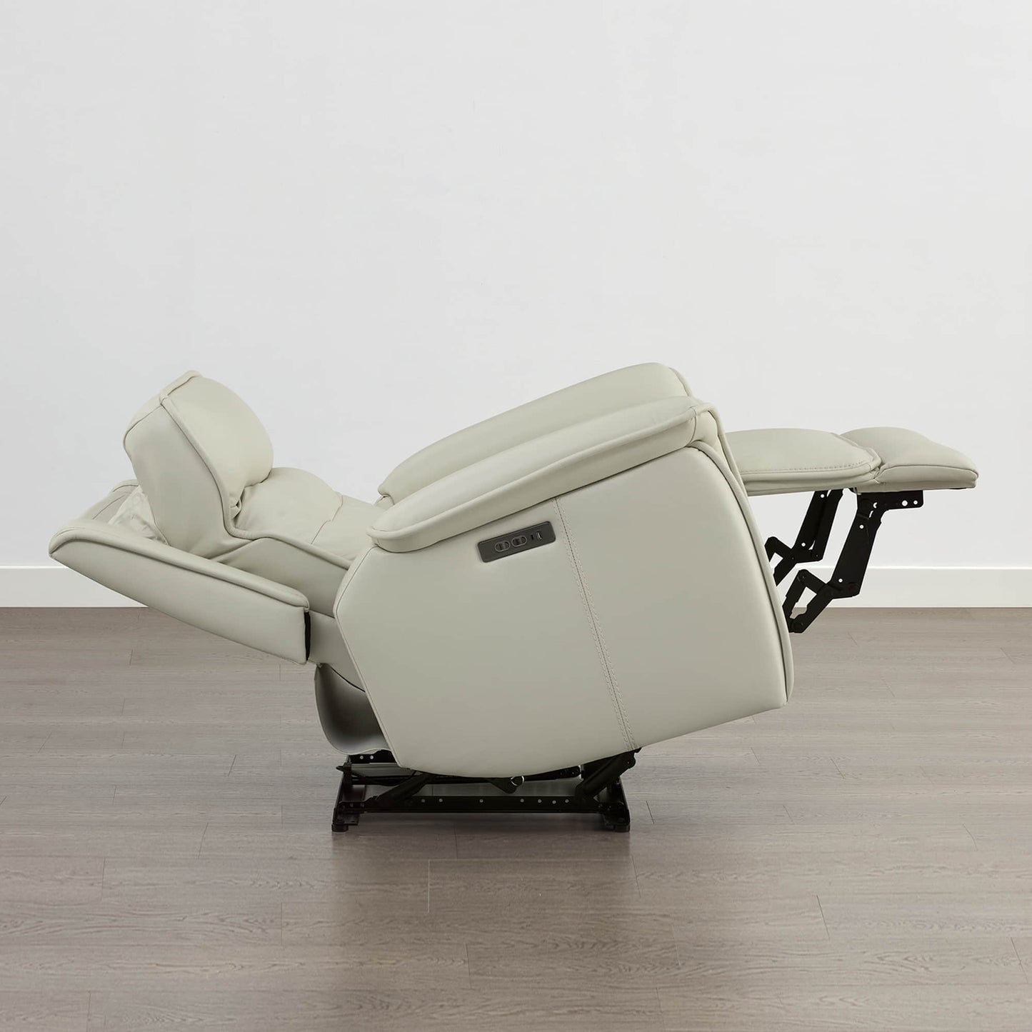 Leather Zero Gravity Recliner with Adjustable Power Headrest