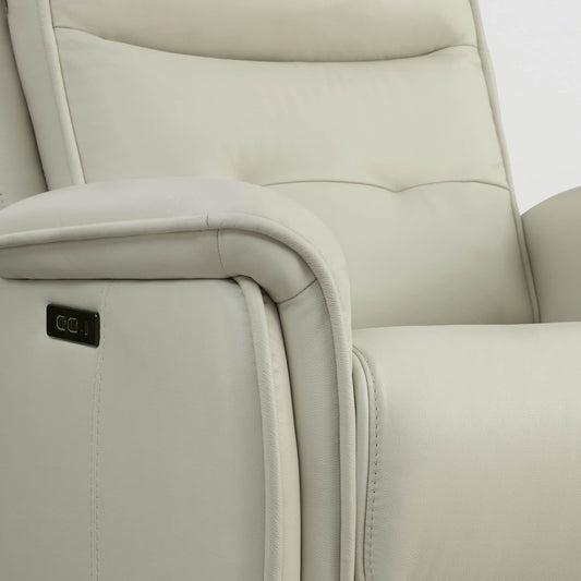 Leather Zero Gravity Recliner with Adjustable Power Headrest