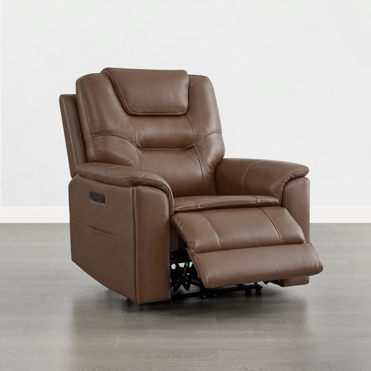 Leather Zero Gravity Recliner with Power Headrest