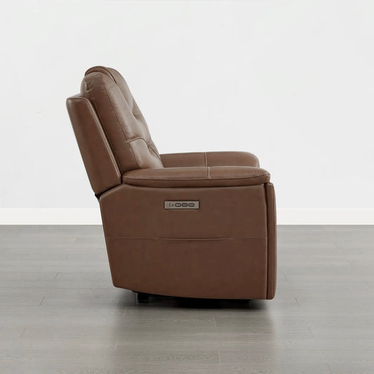 Leather Zero Gravity Recliner with Power Headrest