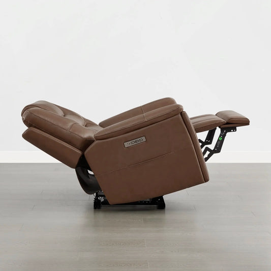 Leather Zero Gravity Recliner with Power Headrest
