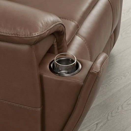 Leather Zero Gravity Recliner with Power Headrest