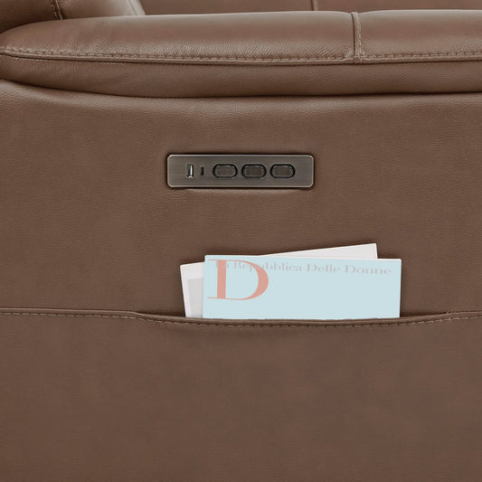 Leather Zero Gravity Recliner with Power Headrest