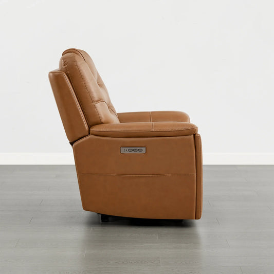 Leather Zero Gravity Recliner with Power Headrest