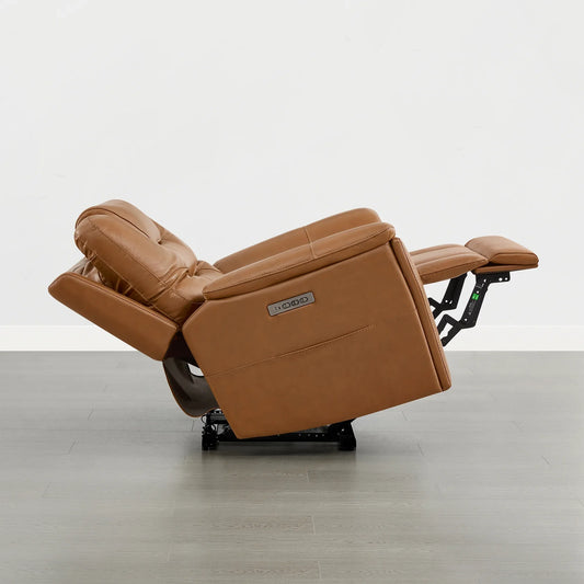 Leather Zero Gravity Recliner with Power Headrest