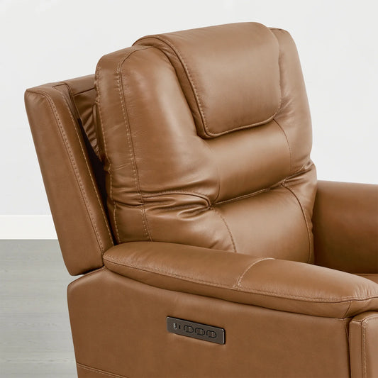 Leather Zero Gravity Recliner with Power Headrest