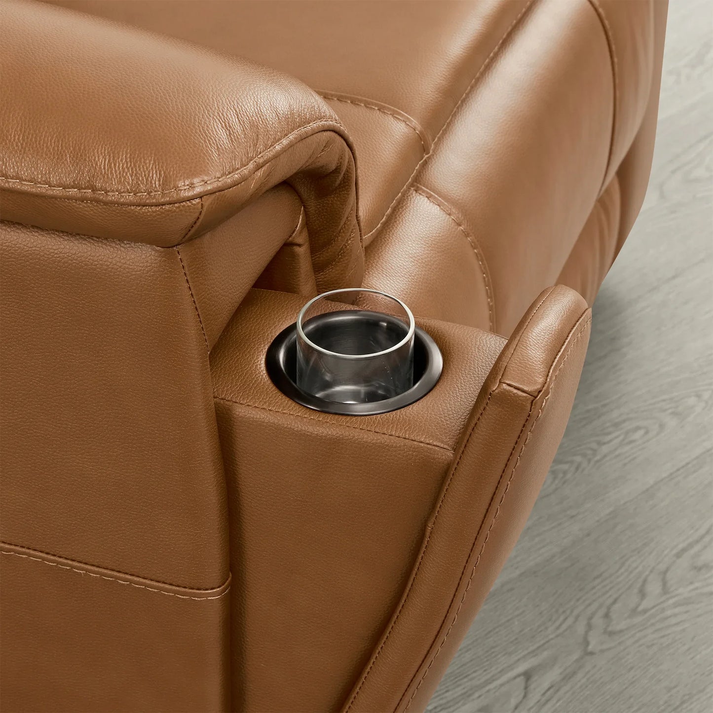 Leather Zero Gravity Recliner with Power Headrest