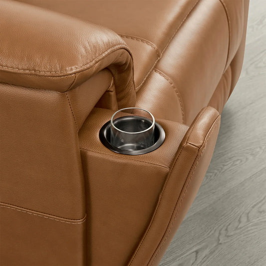 Leather Zero Gravity Recliner with Power Headrest