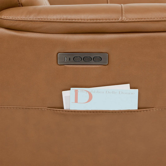 Leather Zero Gravity Recliner with Power Headrest