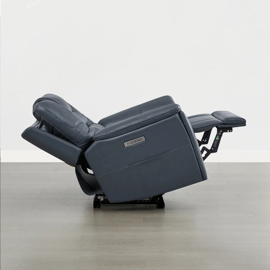 Leather Zero Gravity Recliner with Power Headrest