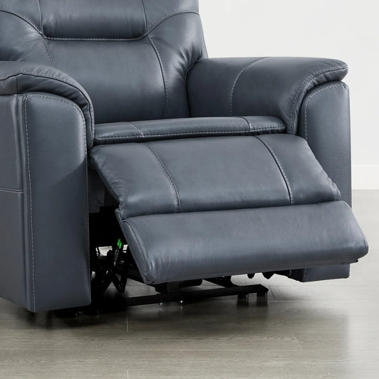 Leather Zero Gravity Recliner with Power Headrest