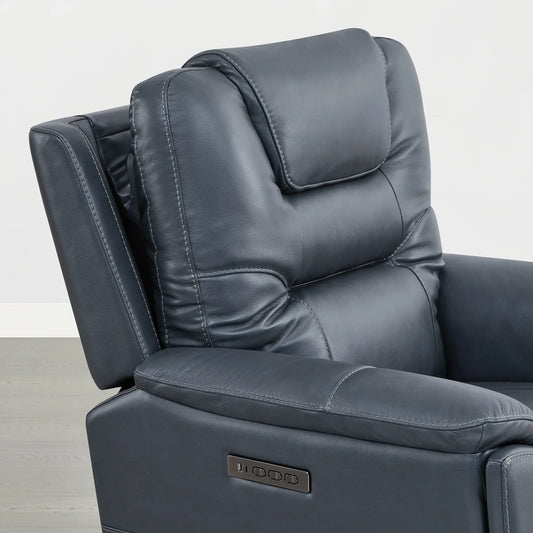 Leather Zero Gravity Recliner with Power Headrest