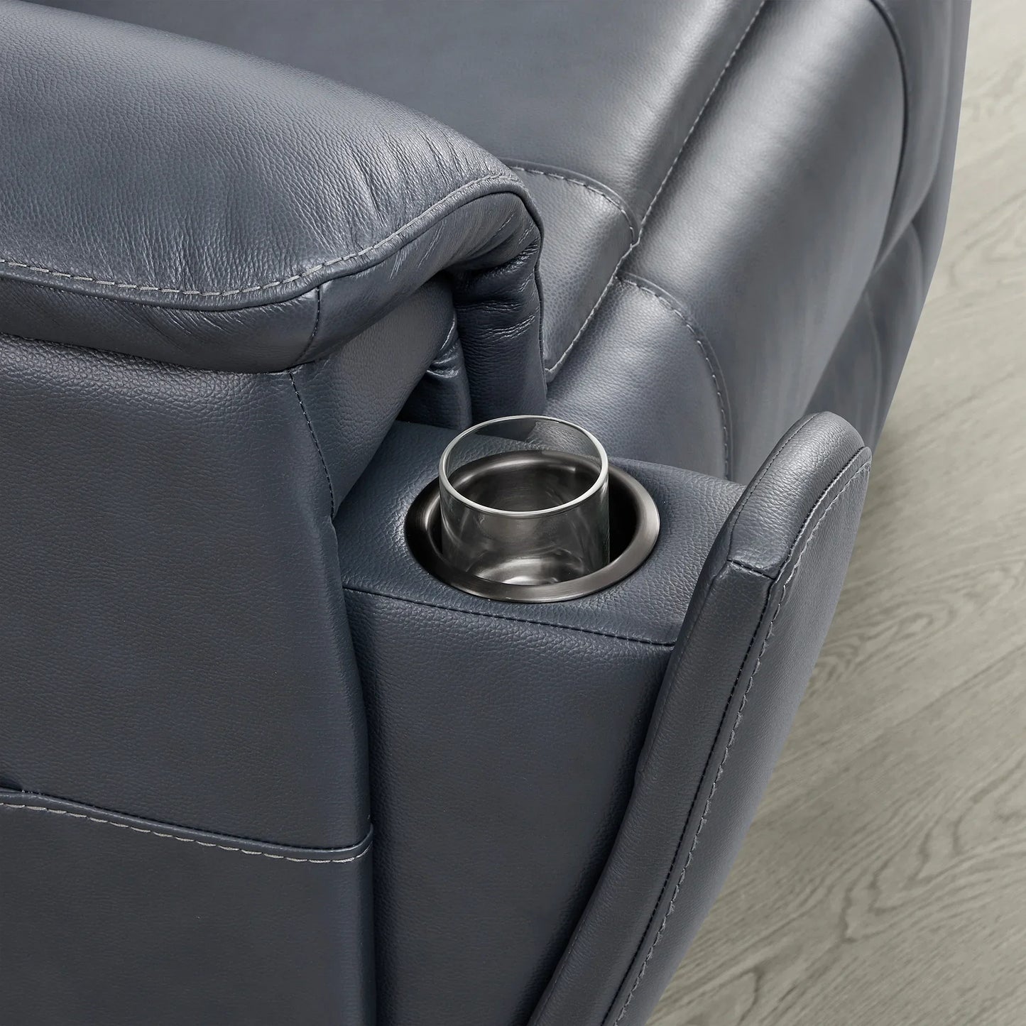 Leather Zero Gravity Recliner with Power Headrest