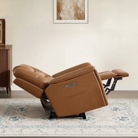 Leather Zero Gravity Recliner with Power Headrest