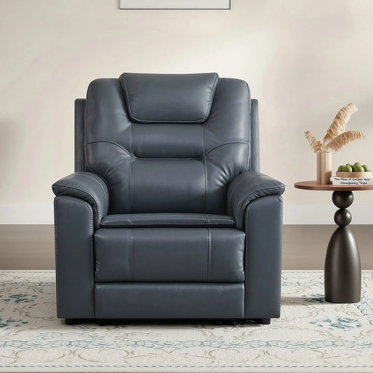 Leather Zero Gravity Recliner with Power Headrest