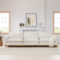 Liam 3-Piece Overstuffed Sectional Sofa with Wood Base
