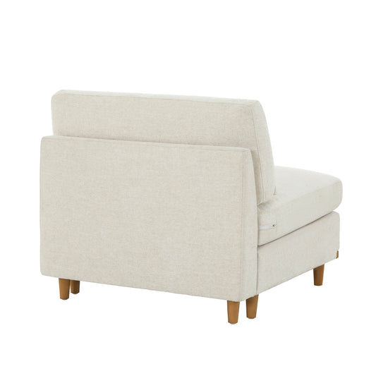 Liam 3-Piece Overstuffed Sectional Sofa with Wood Base