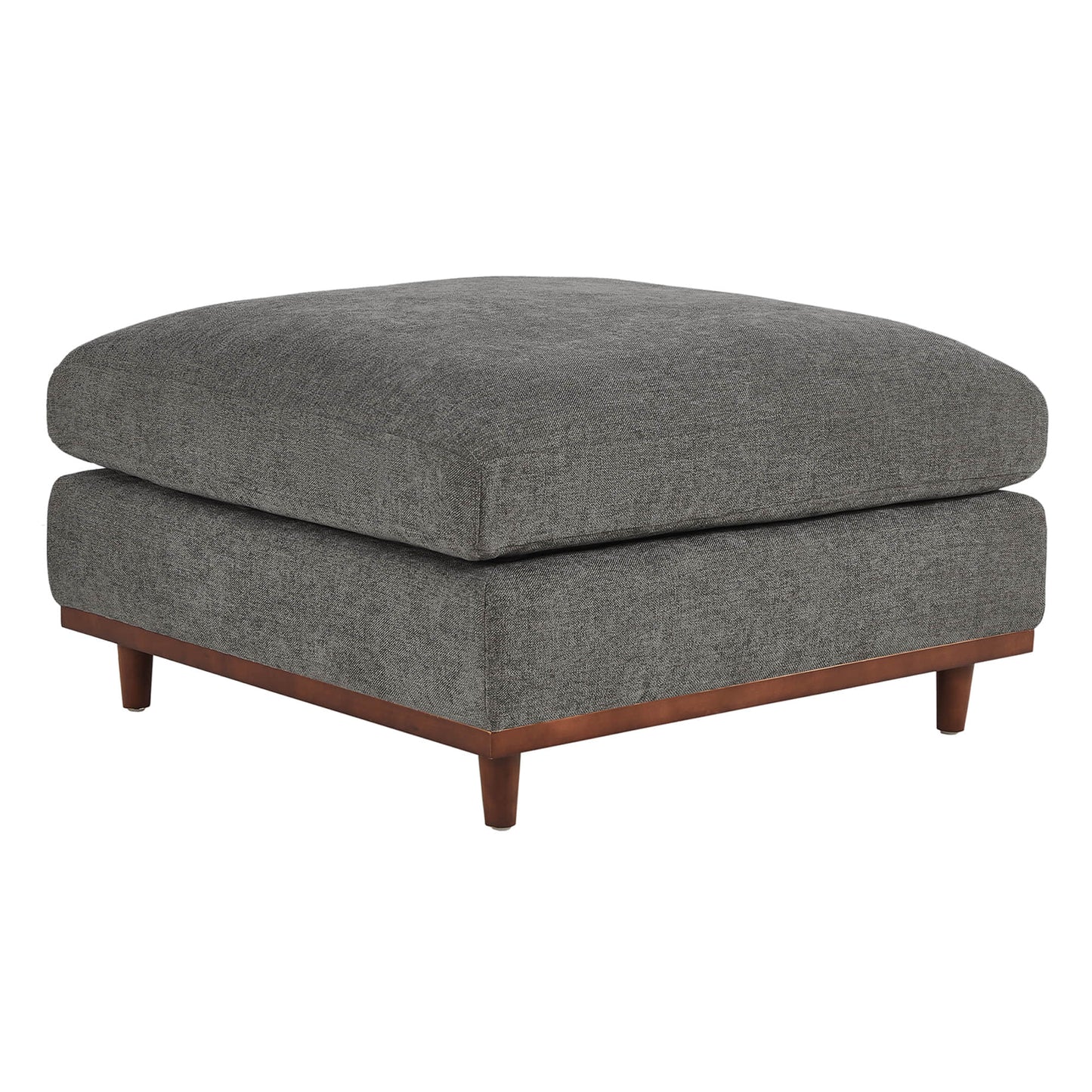 Liam 3-Piece Overstuffed Sectional Sofa with Wood Base