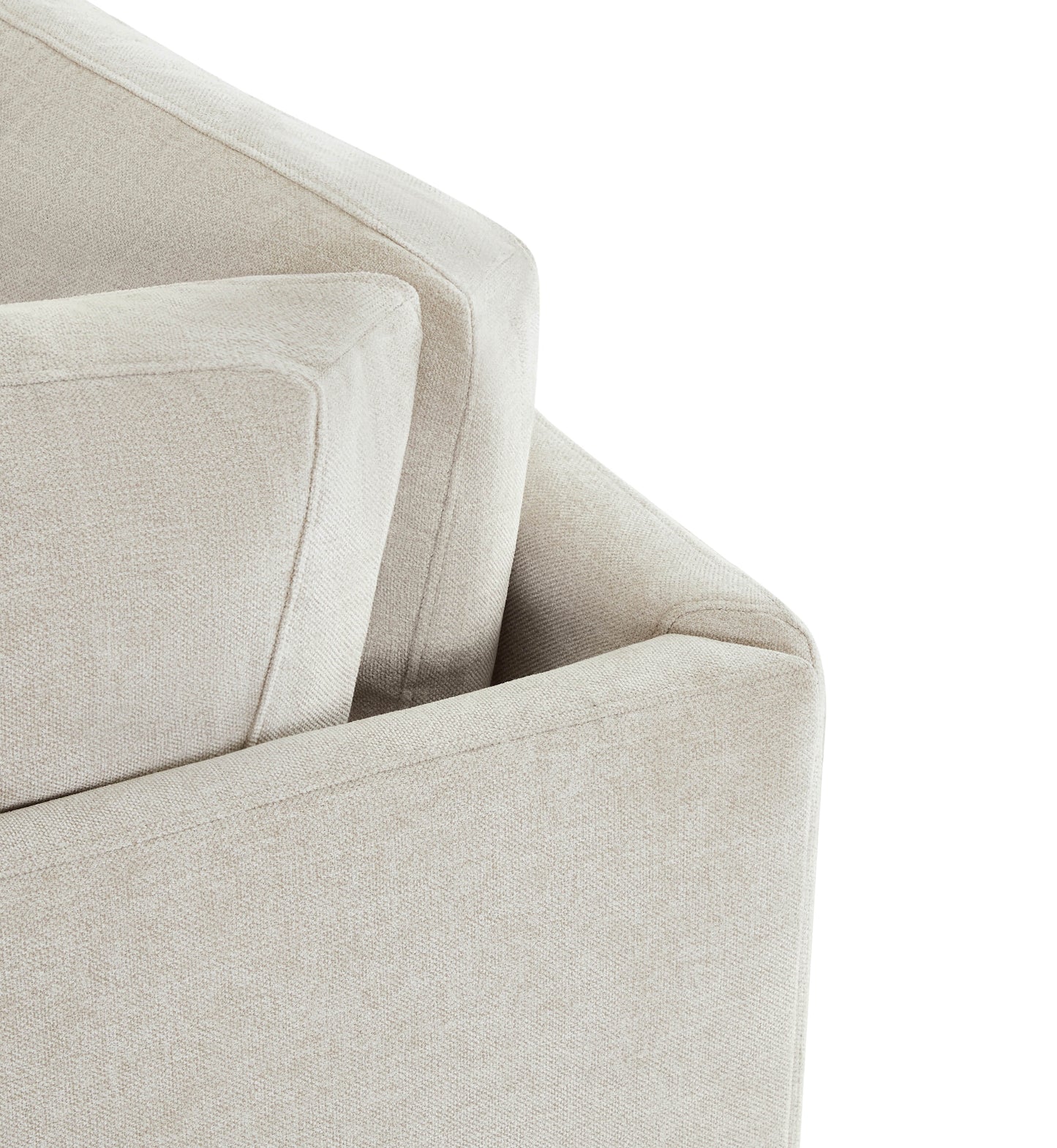 Liam 6-Piece Overstuffed Feather Sectional with Wood Base