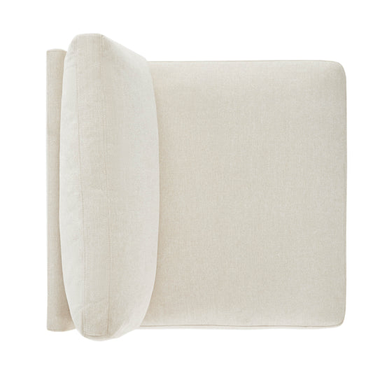 Liam 6-Piece Overstuffed Feather Sectional with Wood Base