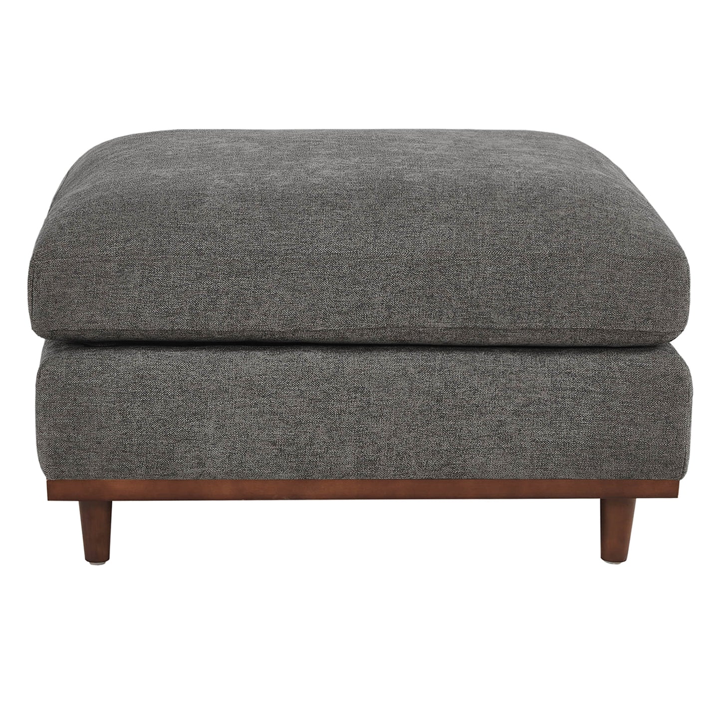 Liam 6-Piece Overstuffed Feather Sectional with Wood Base