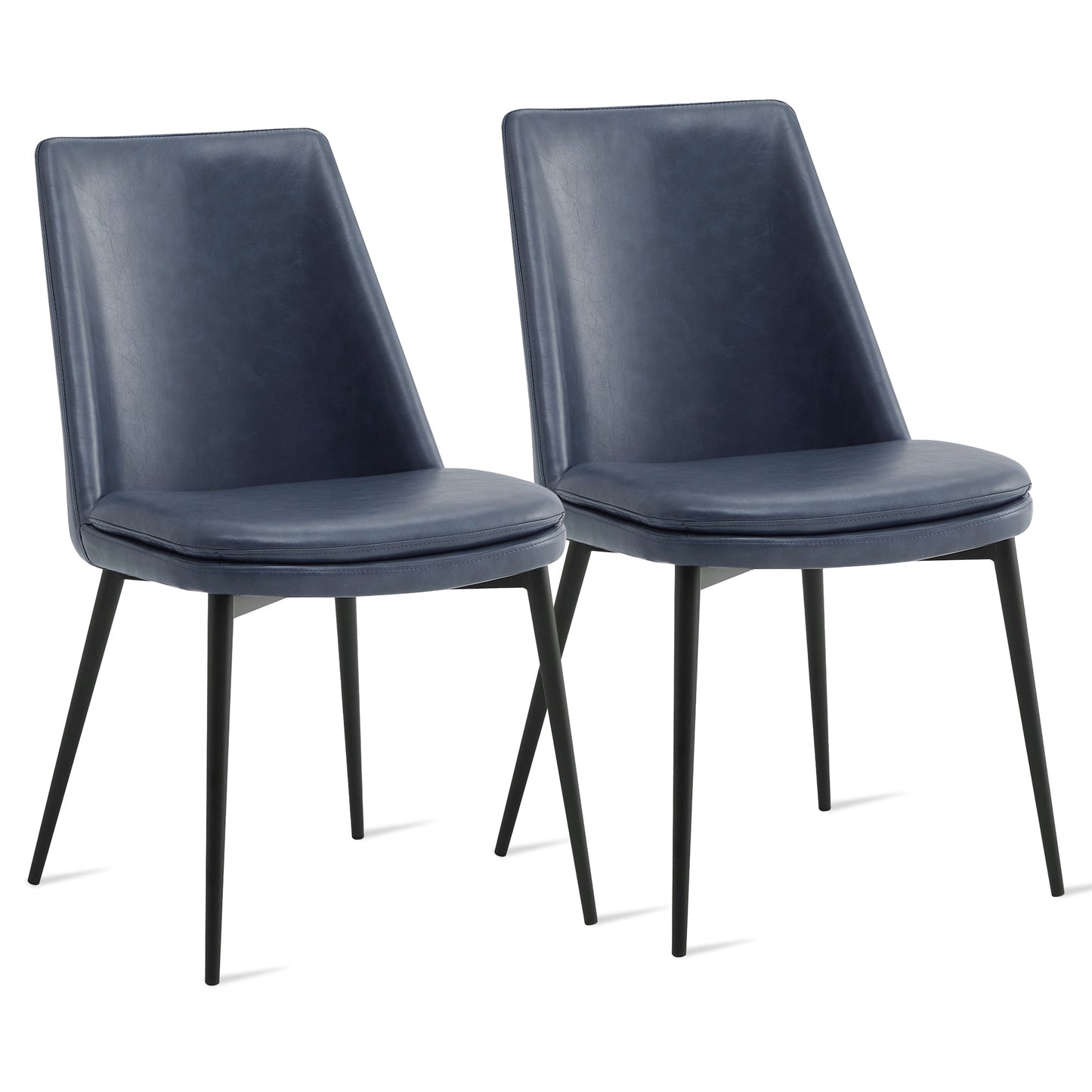 Low-Back Dining Chair Set in Classic Oak Finish
