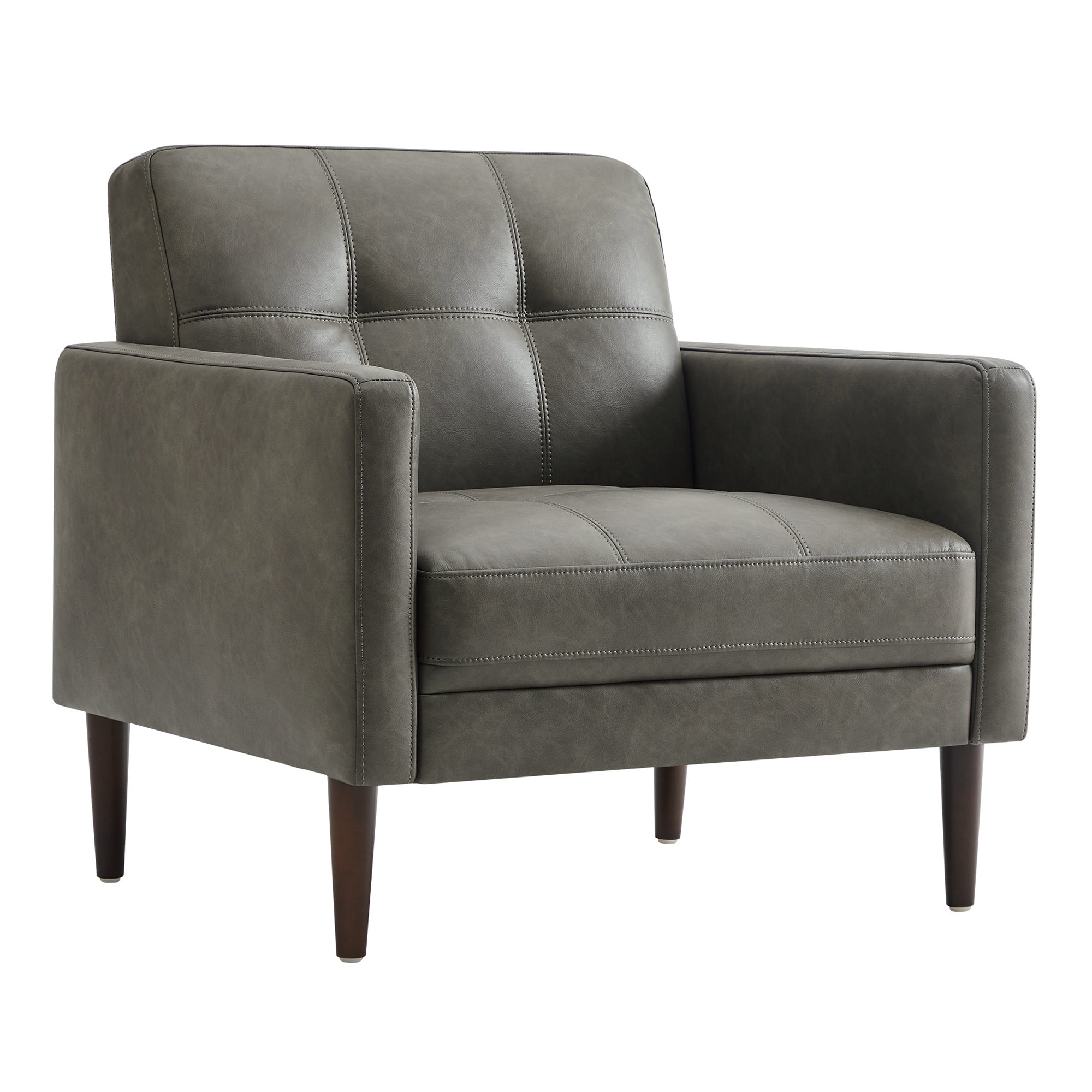Mid-Century Accent Chair with Tapered Legs