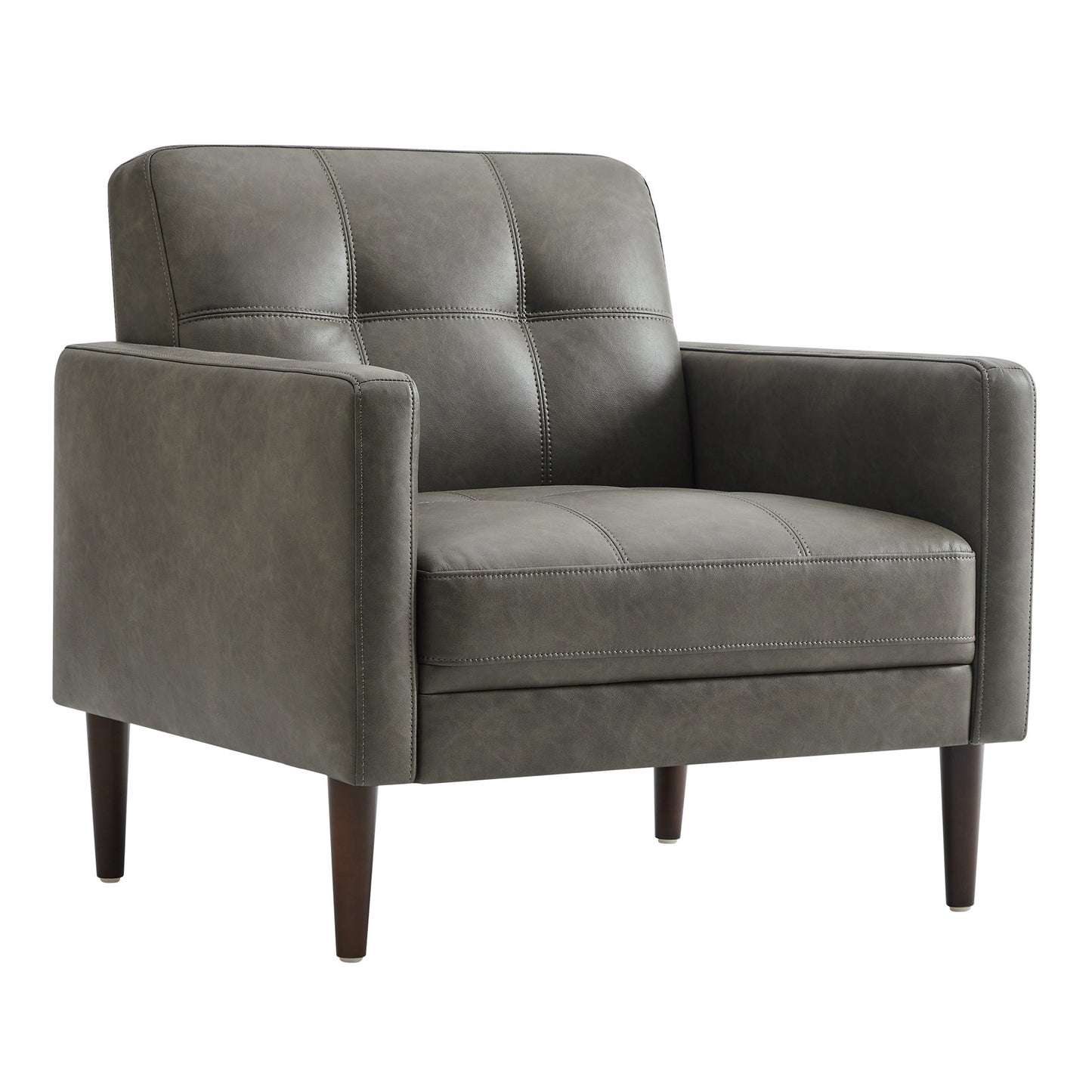 Mid-Century Accent Chair with Tapered Legs