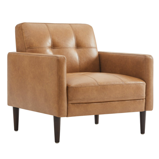 Mid-Century Accent Chair with Tapered Legs