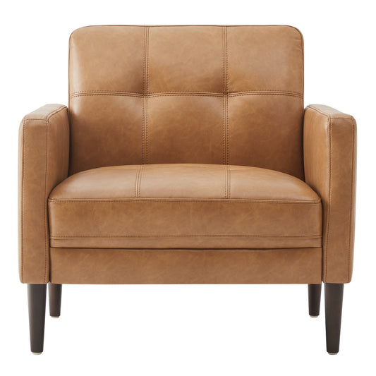 Mid-Century Accent Chair with Tapered Legs