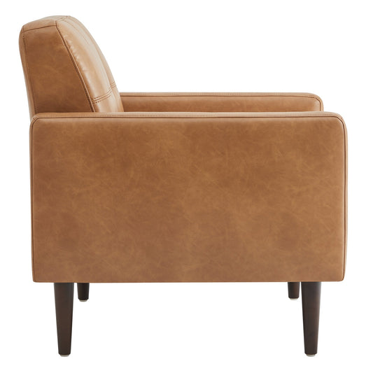 Mid-Century Accent Chair with Tapered Legs