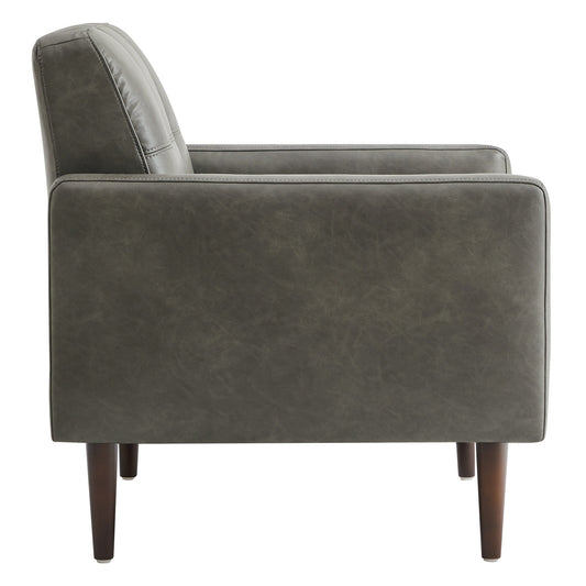 Mid-Century Accent Chair with Tapered Legs