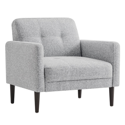 Mid-Century Accent Chair with Tapered Legs
