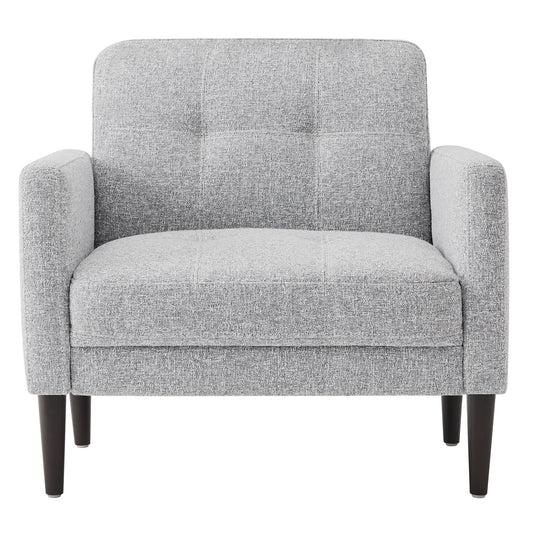 Mid-Century Accent Chair with Tapered Legs