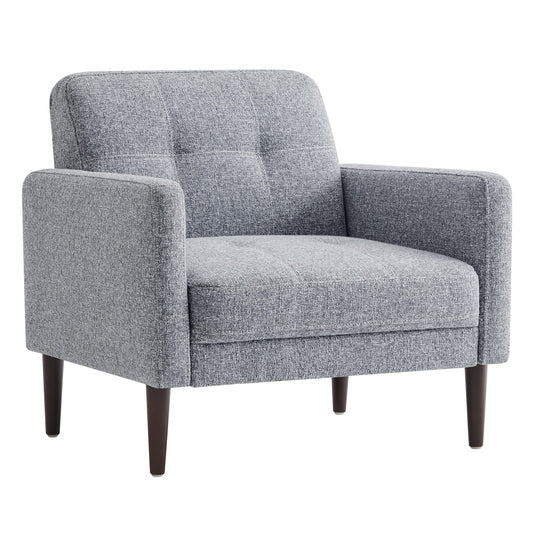 Mid-Century Accent Chair with Tapered Legs