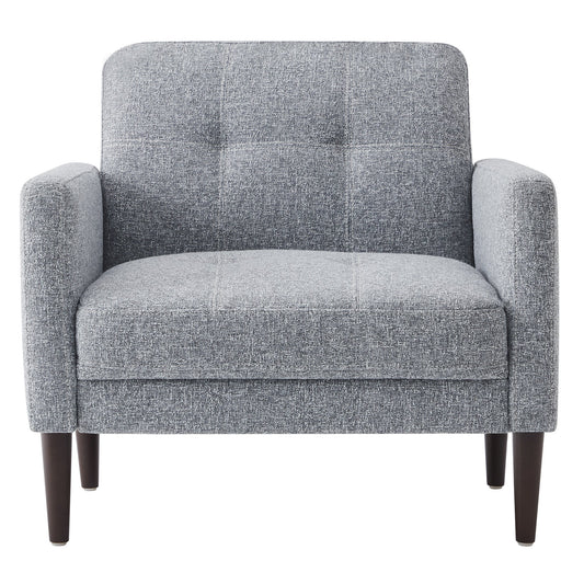 Mid-Century Accent Chair with Tapered Legs