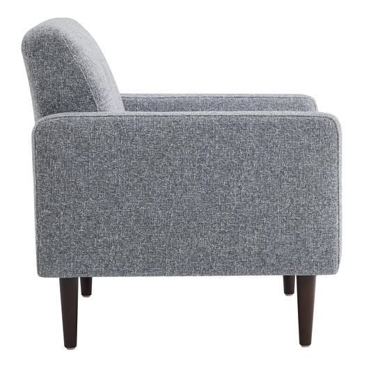 Mid-Century Accent Chair with Tapered Legs