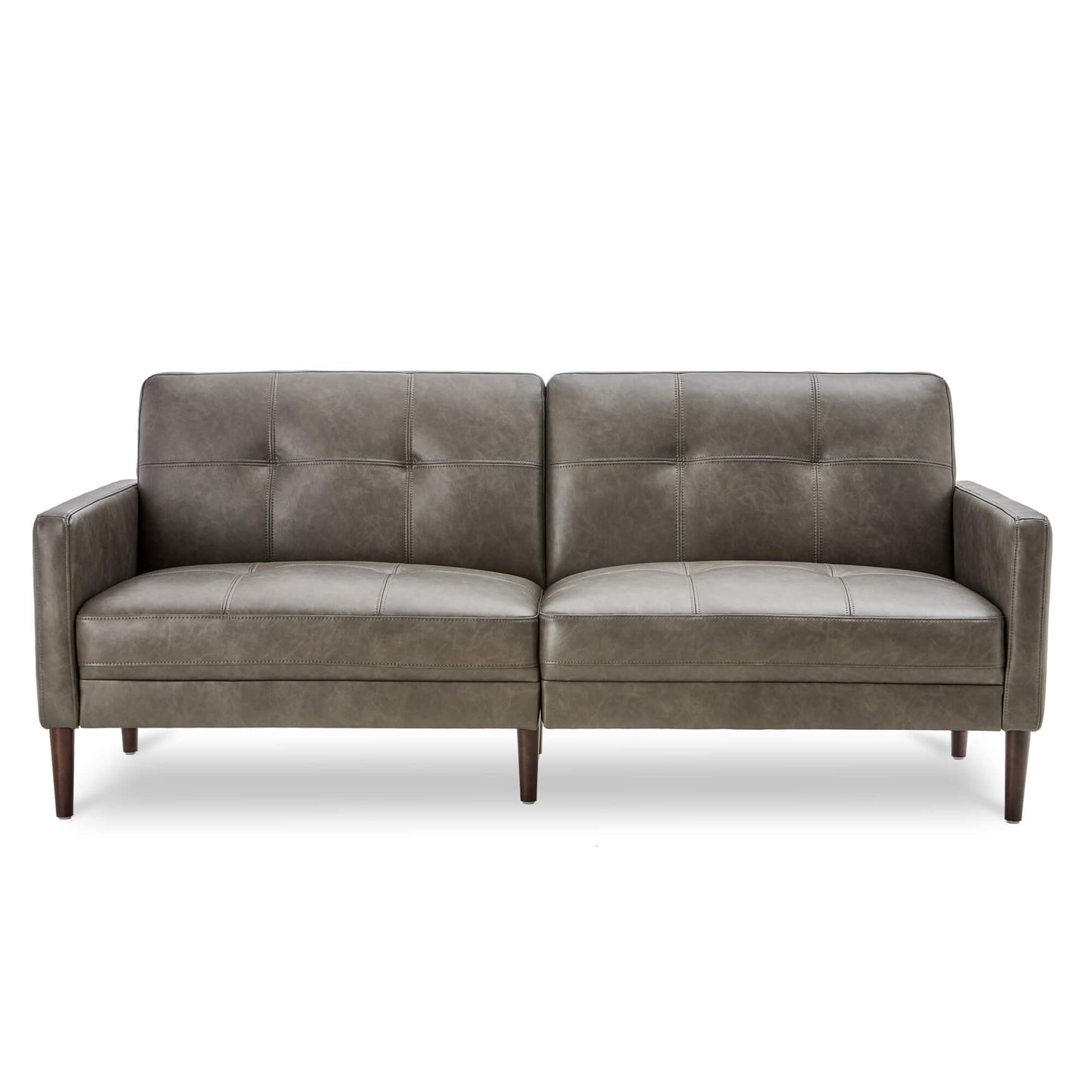 Mid-Century Sofa in 73" with Sleek Wooden Legs