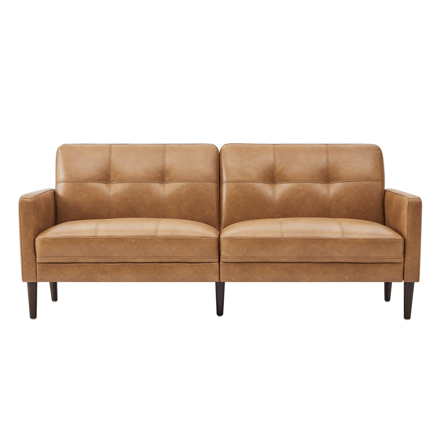 Mid-Century Sofa in 73" with Sleek Wooden Legs