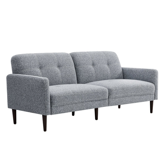 Mid-Century Sofa in 73" with Sleek Wooden Legs