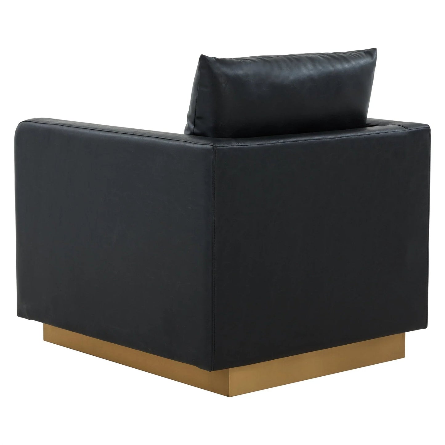 Mid-Century Velvet Accent Chair with Gold Base
