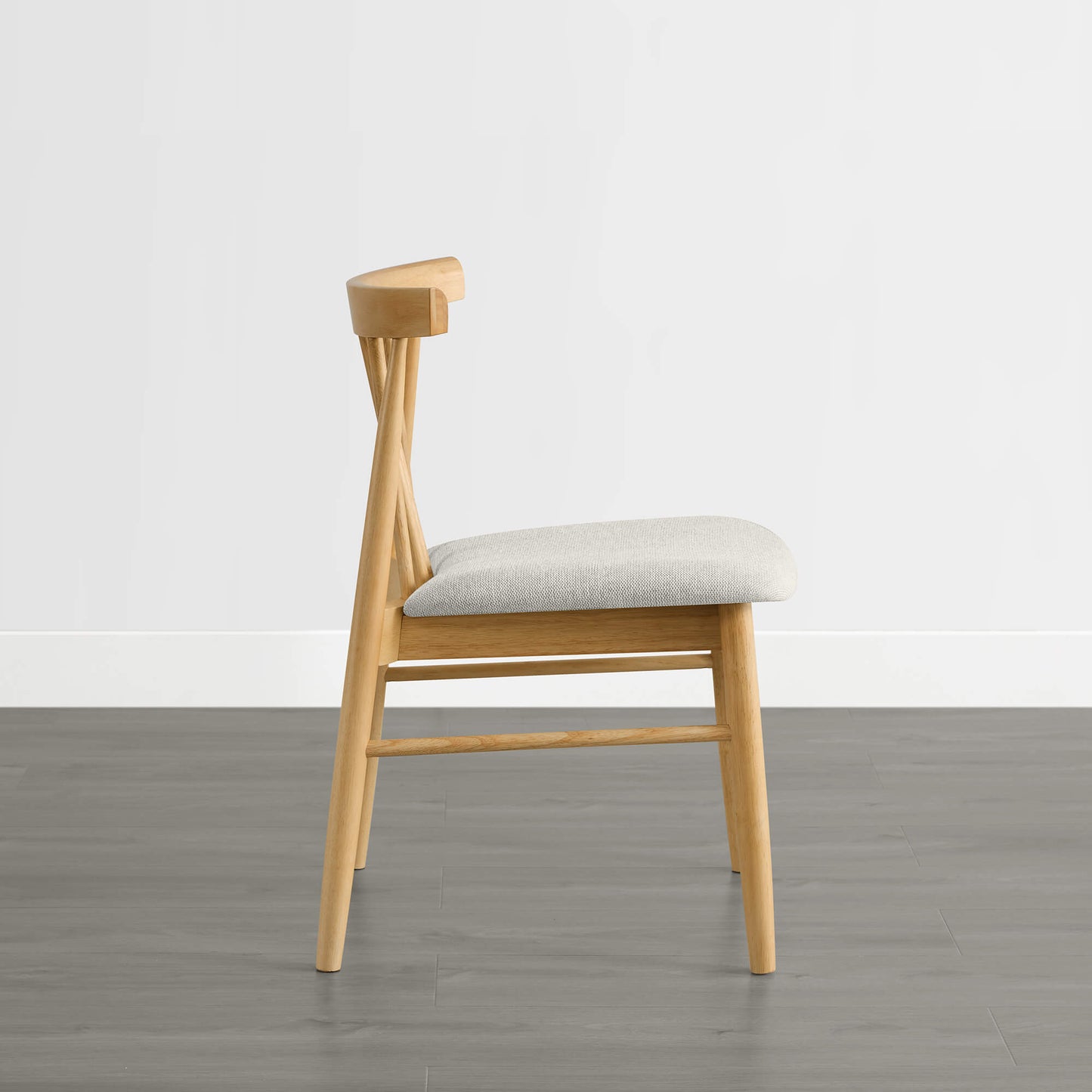 Mid-century Windsor Solid Wood Dining Chair Set of 2
